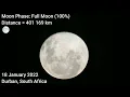 Moon - 18 January 2022