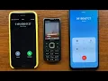 Nokia 6700 Classic Outgoing Calls to iPhone 7 \u0026 Samsung A50 + Incoming Call Back (Who's the First?)