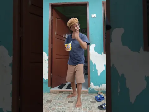 Minta pop mie mandi dulu