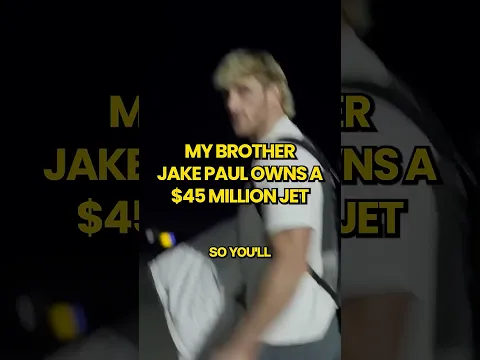 My Brother Jake Paul Owns A $45 Million Jet #shorts #loganpaul #jakepaul #privatejet