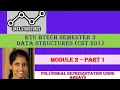 Polynomial representation using arrays KTU BTECH SEMESTER 3 Data Structures CST 201