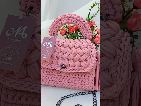 Download MP3 👛Essa bolsa de croche com fio de malha premium da #fischerfios é um espetáculo,  amo esse modelo.