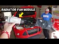 FORD FOCUS RADIATOR FAN CONTROL MODULE LOCATION REPLACEMENT FAN NOT WORKING FIX