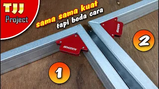 Thumbnail Trik membuat kusen baja ringan, dua cara menyambung sudut