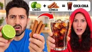 Canela + Limão = COCA COLA? Provando Misturas Incríveis de Comidas