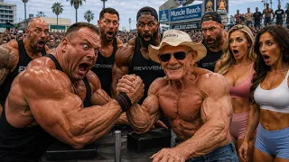OLD MAN SHOCKS EVERYONE! ARM WRESTLING, WORKOUT & BOXING PRANKS
