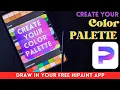 HIPAINT Create your own COLOR PALETTE Beginners hipaint tutorial procreate for android