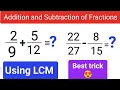 How to find LCM and solve fractions lcm least common multiple how to add subtract fractions