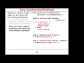 Java Synchronized Methods
