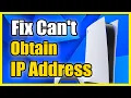 How to Fix Can t Obtain Ip Address on PS5 Quick Tutorial