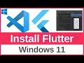 How to Install Flutter on Visual Studio Code on Windows 11 With Emulator