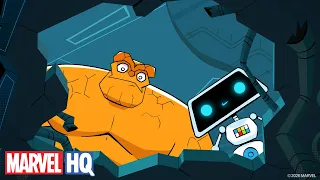 The Thing & H.E.R.B.I.E.'s Showdown 🔦🪨 | Fantastic Four: Adventures with H.E.R.B.I.E. | @MarvelHQ