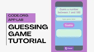 Number Guessing Game Tutorial Code org App Lab