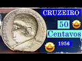 1956 50 Centavos - President Dutra How Much Is It Worth