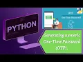 Python program to generate OTP in two ways PYTHON INN Windows 11