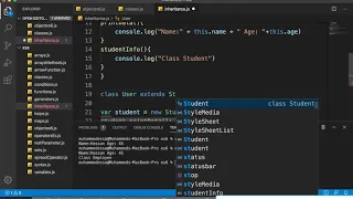 54 JavaScript ES6 OOP Multi level Inheritance