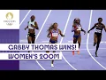 Gabby Thomas is an Olympic Champion Women s 200m Final highlights