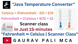 Java Program Fahrenheit to Celsius Vice Versa Using Scanner Class Temperature Converter