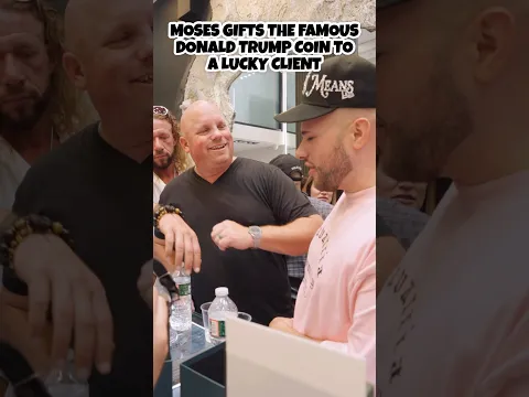 I GIFTED THE FAMOUS TRUMP COIN TO A LUCKY CLIENT OF MINE!