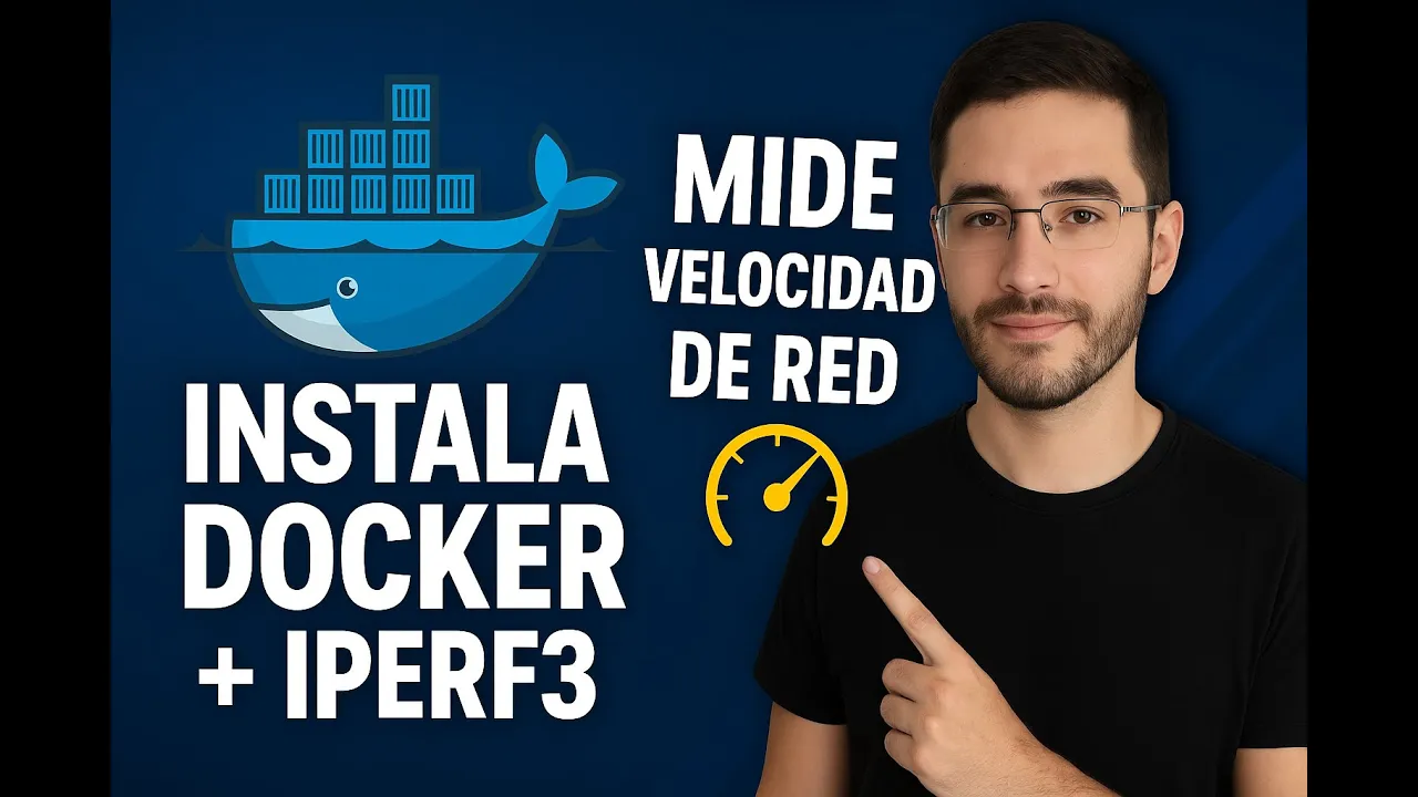 Instala Docker iPerf3 SERVER y Mide tu Velocidad de Red como un PRO