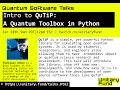 Intro to QuTiP a Quantum Toolbox in Python w Shahnawaz Ahmed Quantum Software Talks