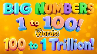 big numbers song for kids count from 1 to 1 trillion starts at 0 with number words