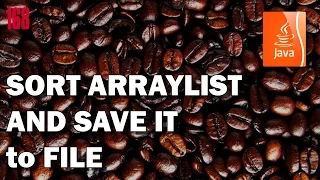 JAVA How to Sort ArrayList of strings and save it to text file