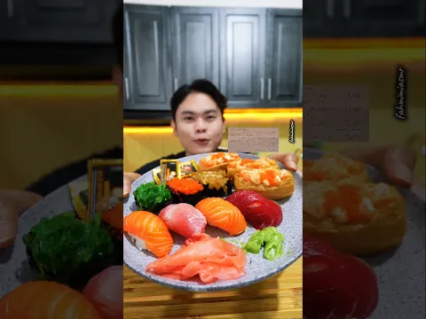 SUSHI NIGIRI MENTAH CUMA 73RIBU #shorts #fahmimiasmr