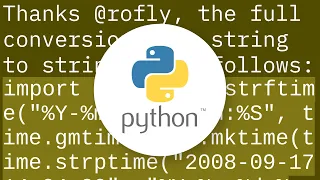 How to convert local time string to UTC