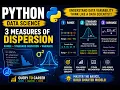 Python for Data Science Master Measures of Dispersion Range Variance Standard Deviation