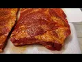 BBQ Rib Rub Comparison on the Oklahoma Joe s Smoker Meat Church vs Weber KC vs Farmery Estate