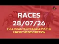 Monmore Greyhounds - Races on Tuesday 28th July 2026