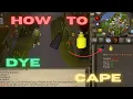 OSRS How to dye a cape