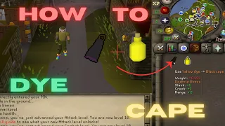 OSRS How to dye a cape