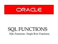 Oracle Database SQL Fundamentals Session 3 - Single Row functions