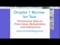 Performance Task for Chapter 1