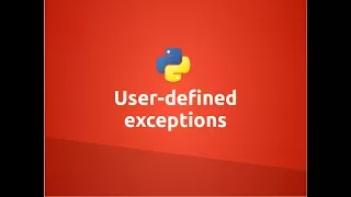 User defined exceptions in Python
