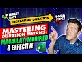 Calculating Macauley Modified and Effective Bond Durations in Excel