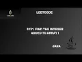 3131 Find the Integer Added to Array I LeetCode Array java