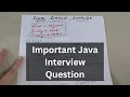 DIFFERENCE BETWEEN FINAL FINALLY AND FINALIZE IN JAVA INTERVIEW QUESTION