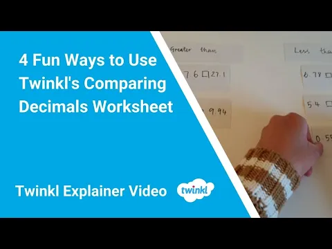 Download MP3 4 Fun Ways to Use Twinkl's Comparing Decimals Worksheet
