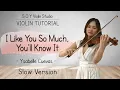 Lagu I LIKE YOU SO MUCH, YOU'LL KNOW IT - YSABELLE CUEVAS (Slow Tempo Violin Cover with Sheet Music \u0026Tab)
