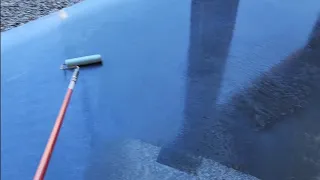 Concrete floor sealing DIY using Lowe s brand Valspar sealer