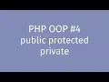 PHP OOP Tutorial Visibility public protected private