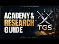 Academy Research Tree Guide Beginner to Pro Episode 6