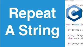 Repeat A String C Programming Example