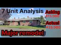 7 Unit Analysis from Zillow - Grandview Washington