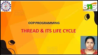 INTRODUCTION TO THREADS IN JAVA OOP PROGRAMMING SNS INSTITUTIONS