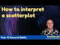 How to interpret a scatterplot Year 12 General Maths MaffsGuru com