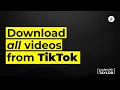 yt-dlp Tutorial Download All TikTok s at Once